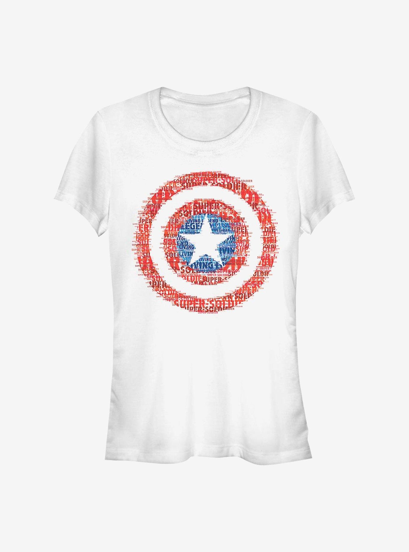 Marvel Captain America Super Soldier Girls T-Shirt, WHITE, hi-res