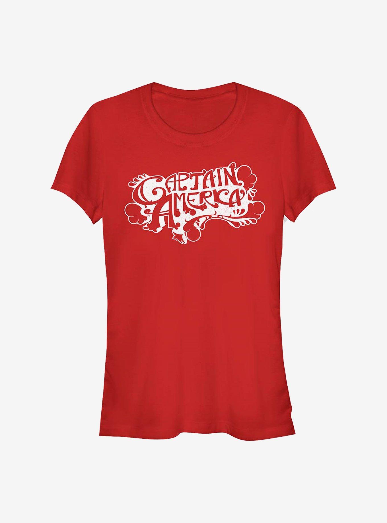 Marvel Captain America Vintage Captain America Girls TShirt