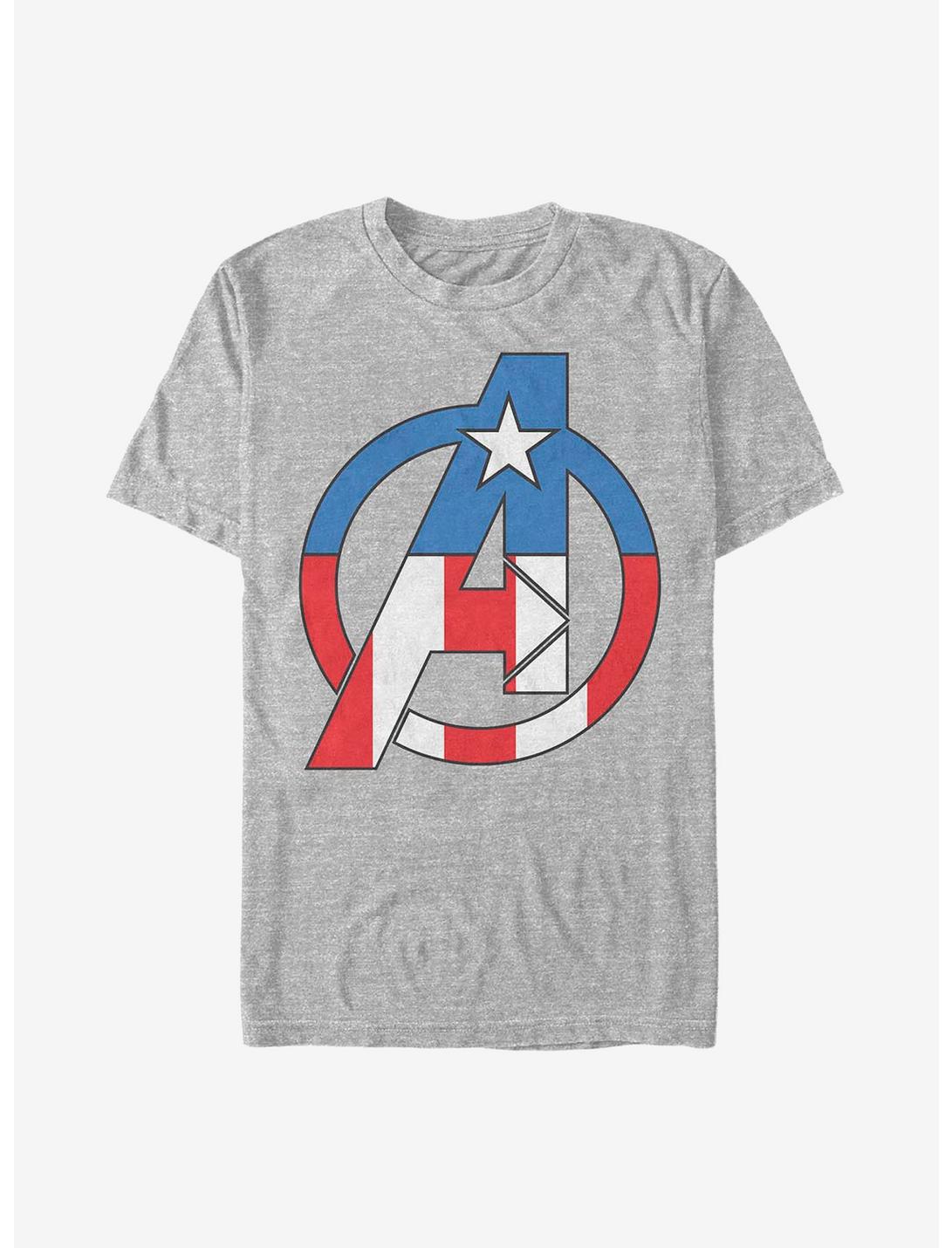 Marvel Captain America Avenger T-Shirt, ATH HTR, hi-res