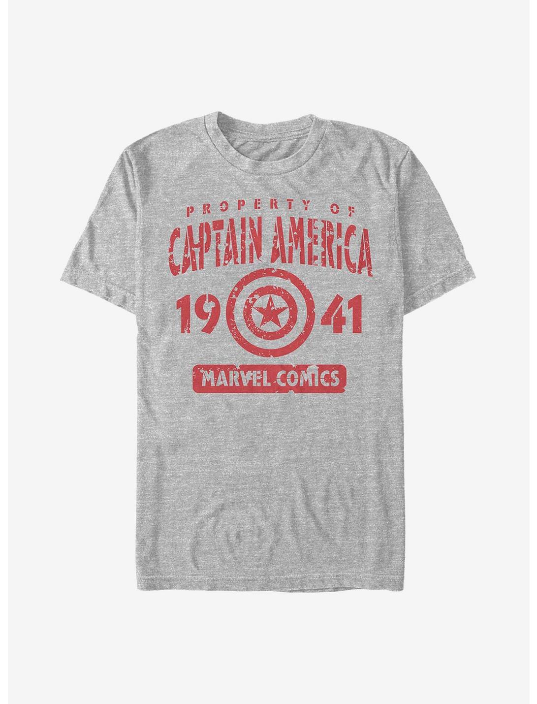 Marvel Captain America Captains Property T-Shirt, ATH HTR, hi-res
