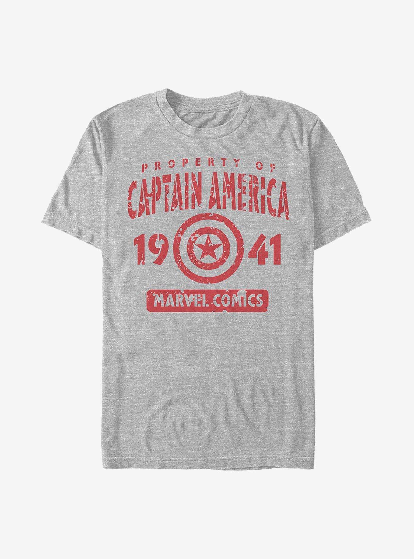 Marvel Captain America Captains Property T-Shirt, ATH HTR, hi-res