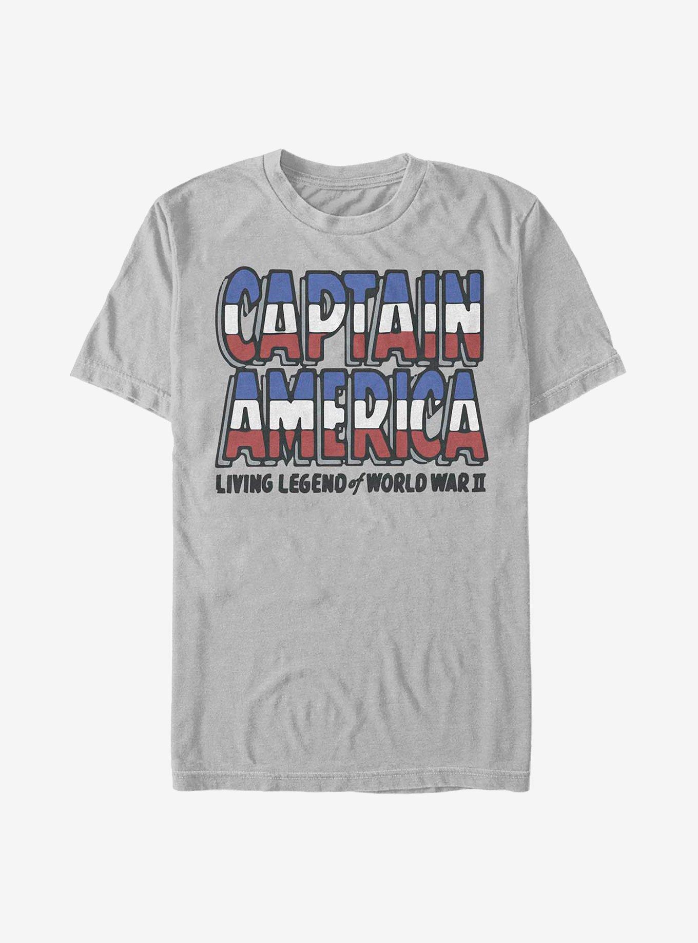 Marvel Captain America Living Legend T-Shirt, SILVER, hi-res