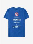 Marvel Captain America Sentinel Liberty T-Shirt, ROYAL, hi-res