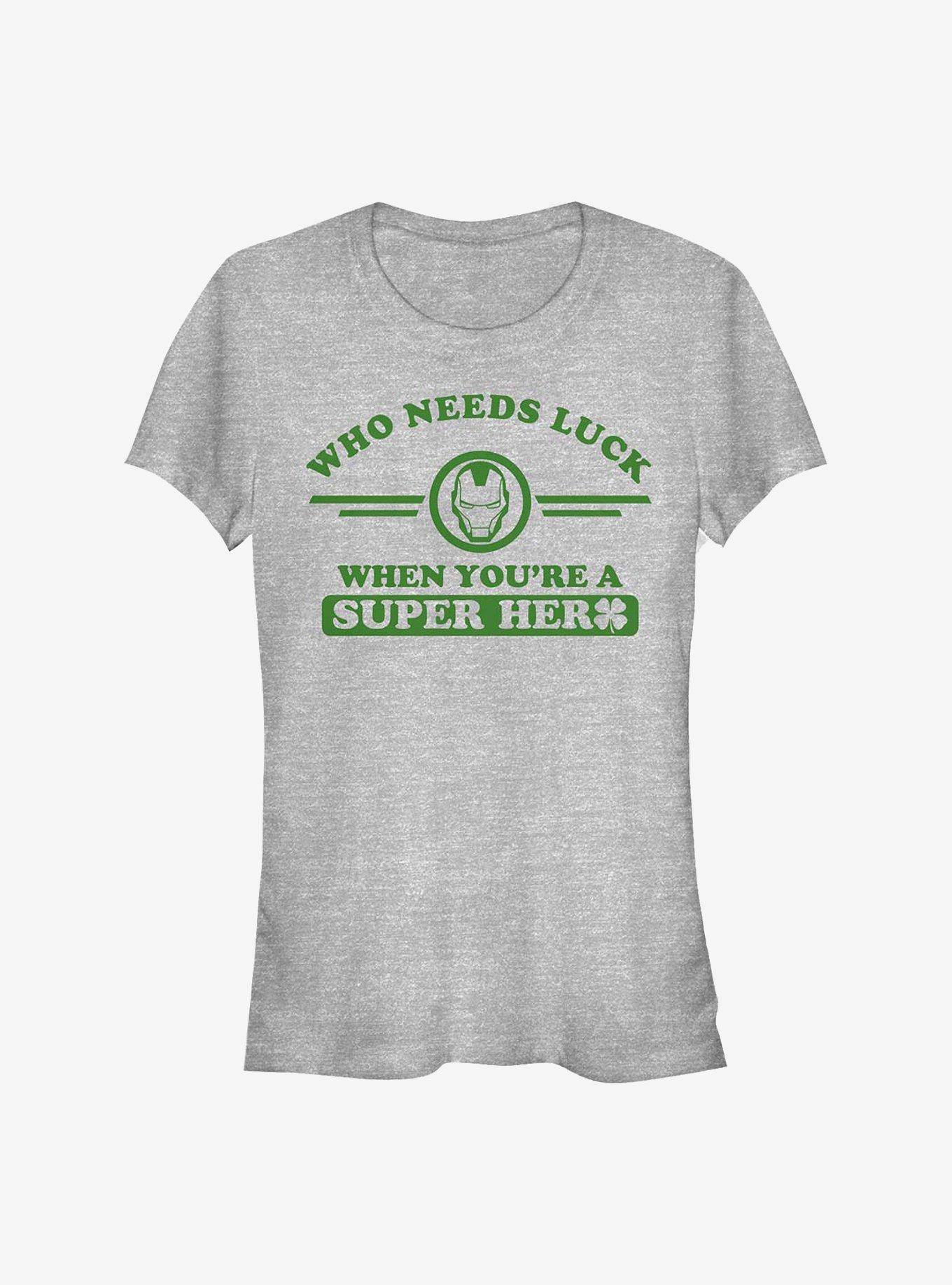 Marvel Iron Man Iron Clover Collegiate Girls T-Shirt