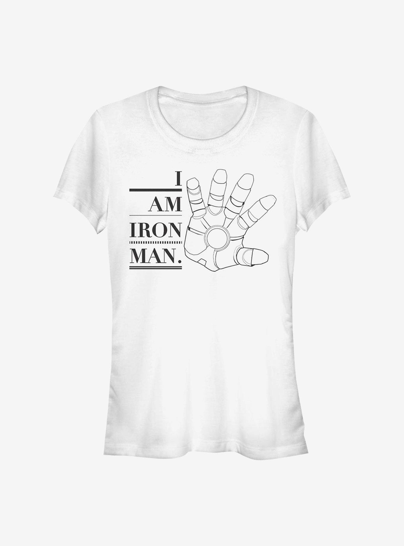 Marvel Iron Man Iron Hand Girls T-Shirt, WHITE, hi-res