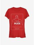Marvel Iron Man The Invincible Girls T-Shirt, RED, hi-res