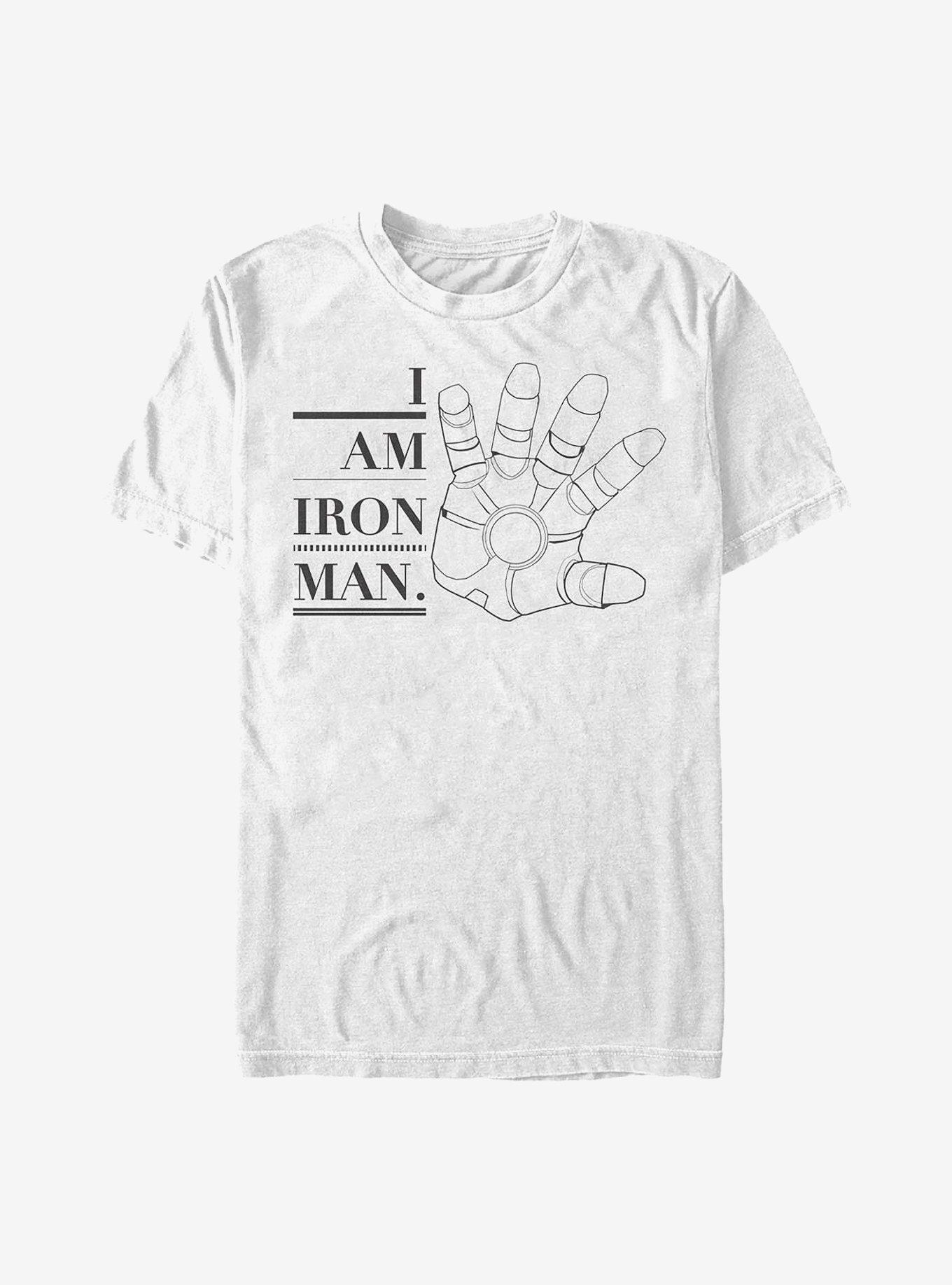 Marvel Iron Man Iron Hand T-Shirt, WHITE, hi-res