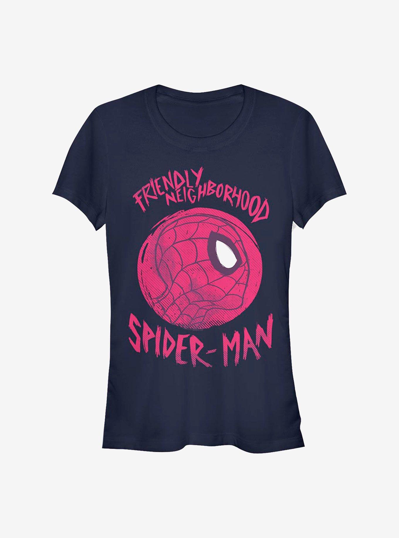 Marvel Spider-Man Friendly Spider-Man Girls T-Shirt, NAVY, hi-res