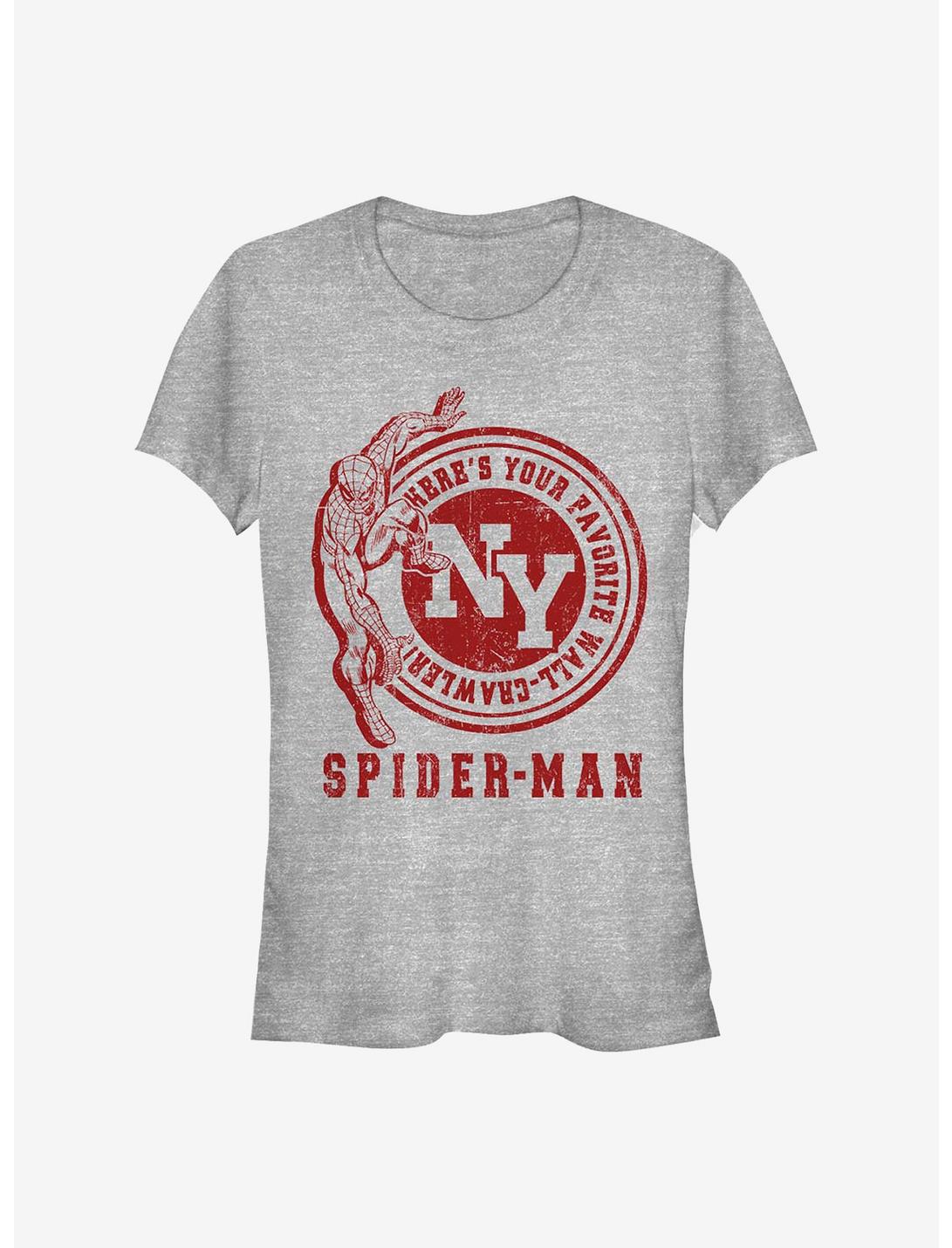 Marvel Spider-Man Wall Crawler Girls T-Shirt, ATH HTR, hi-res