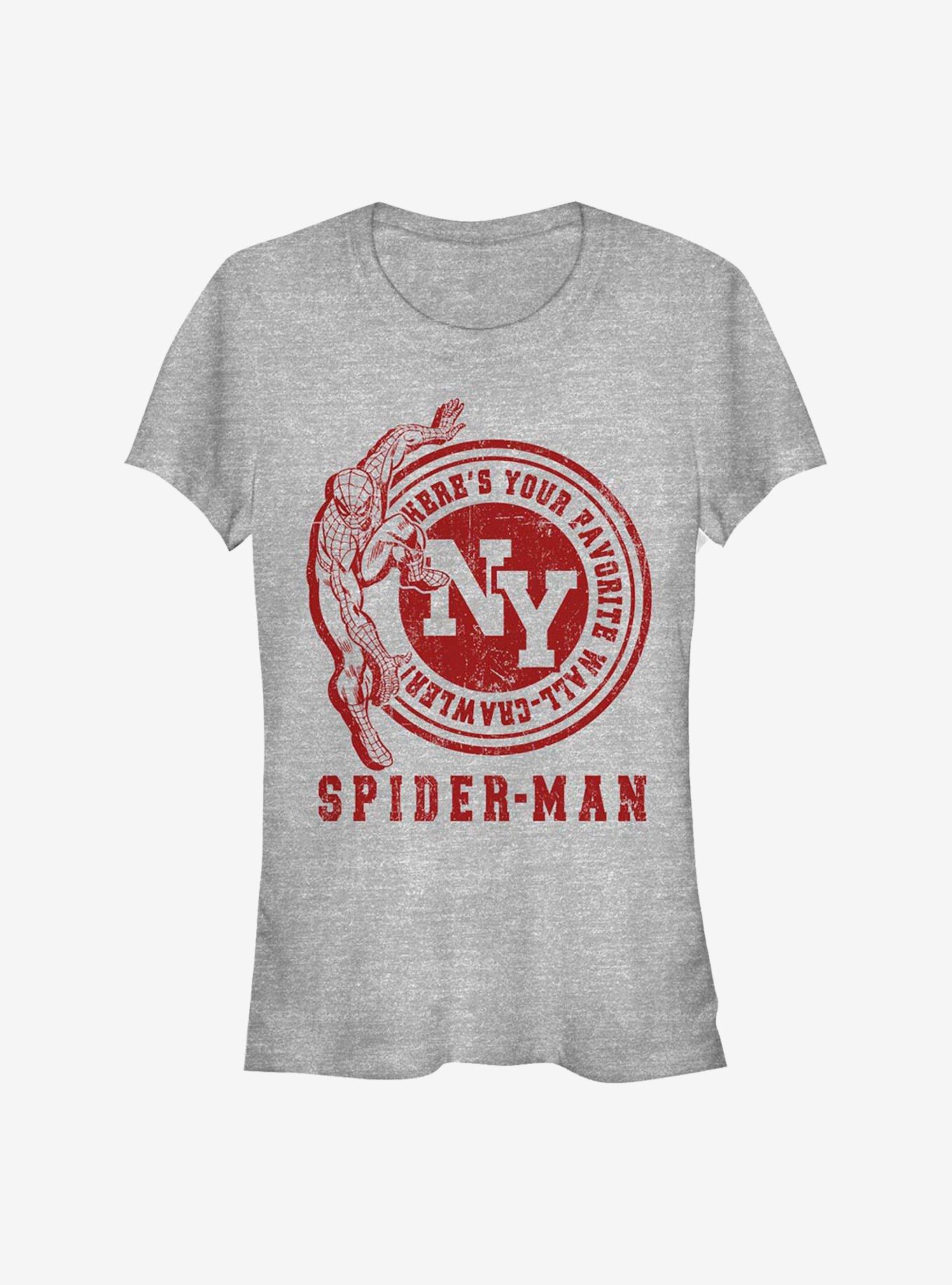 Marvel Spider-Man Wall Crawler Girls T-Shirt, ATH HTR, hi-res