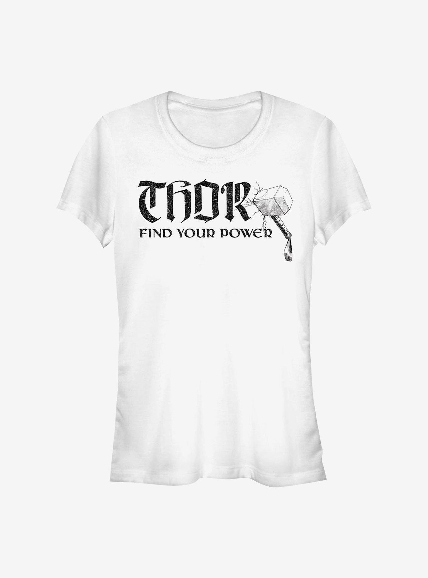 Marvel Thor Power Of Thor Girls T-Shirt, WHITE, hi-res