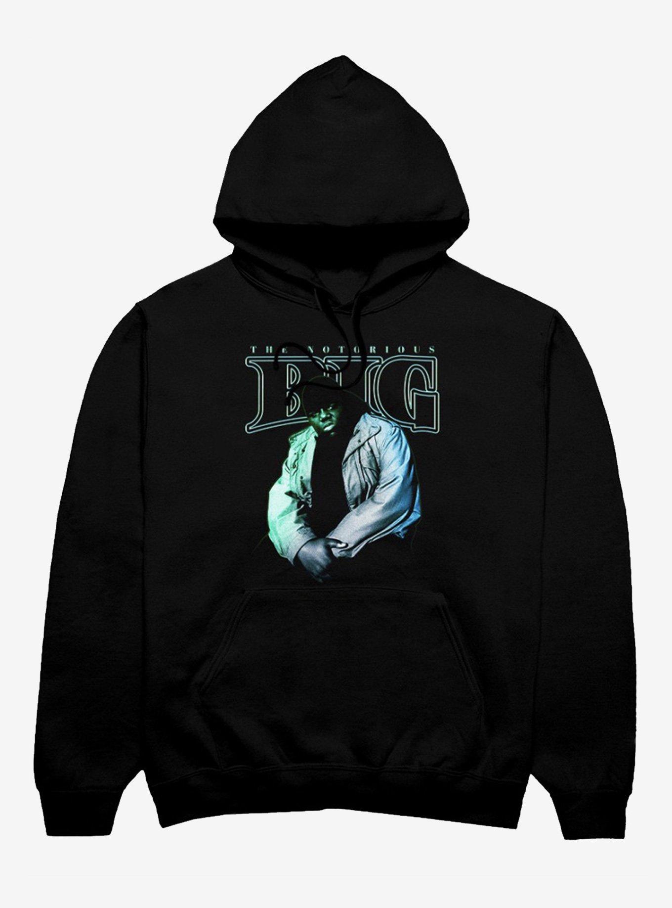 The Notorious B.I.G. Portrait Hoodie, BLACK, hi-res