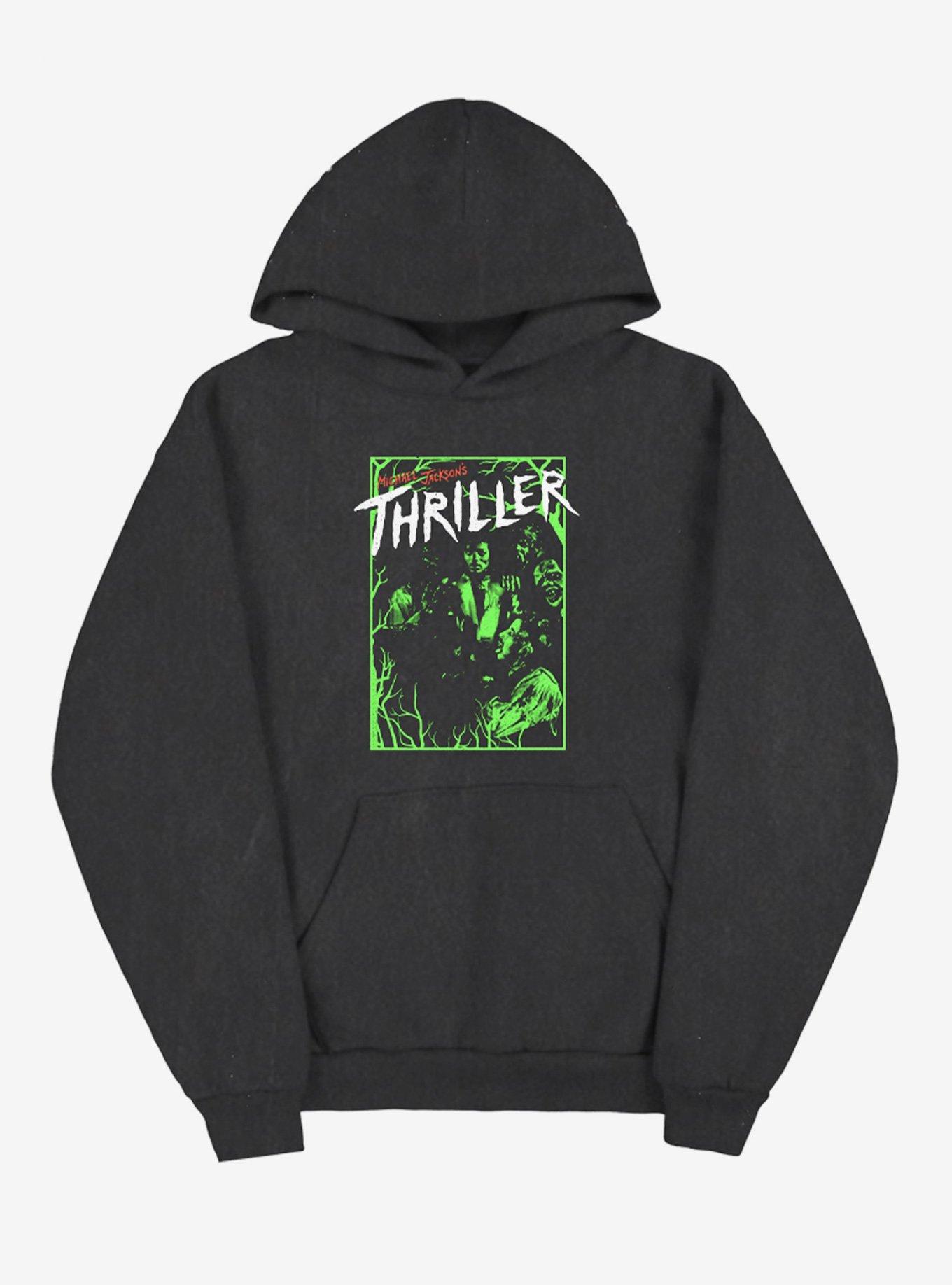 Michael Jackson Thriller Neon Hoodie, BLACK, hi-res