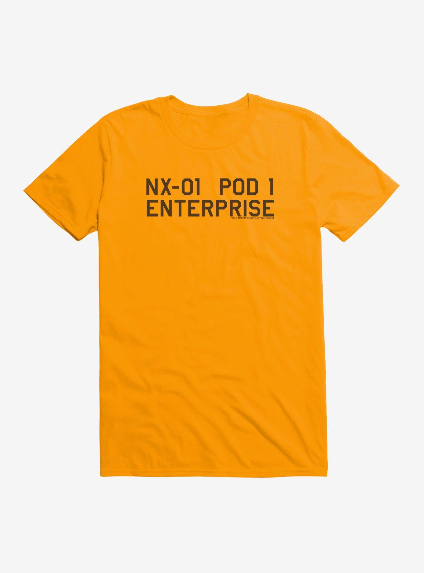 Star Trek Enterprise NX01 Pod T-Shirt, GOLD, hi-res