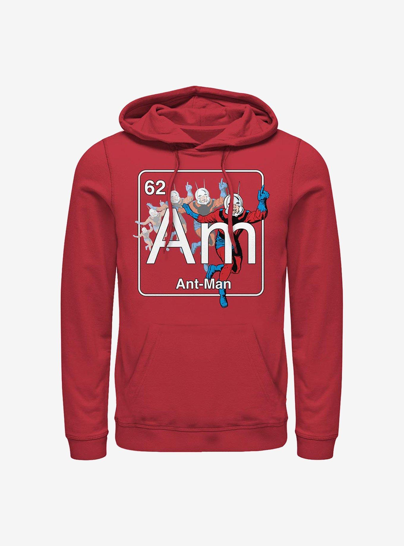 Marvel Ant-Man Periodic Ant-Man Hoodie, RED, hi-res