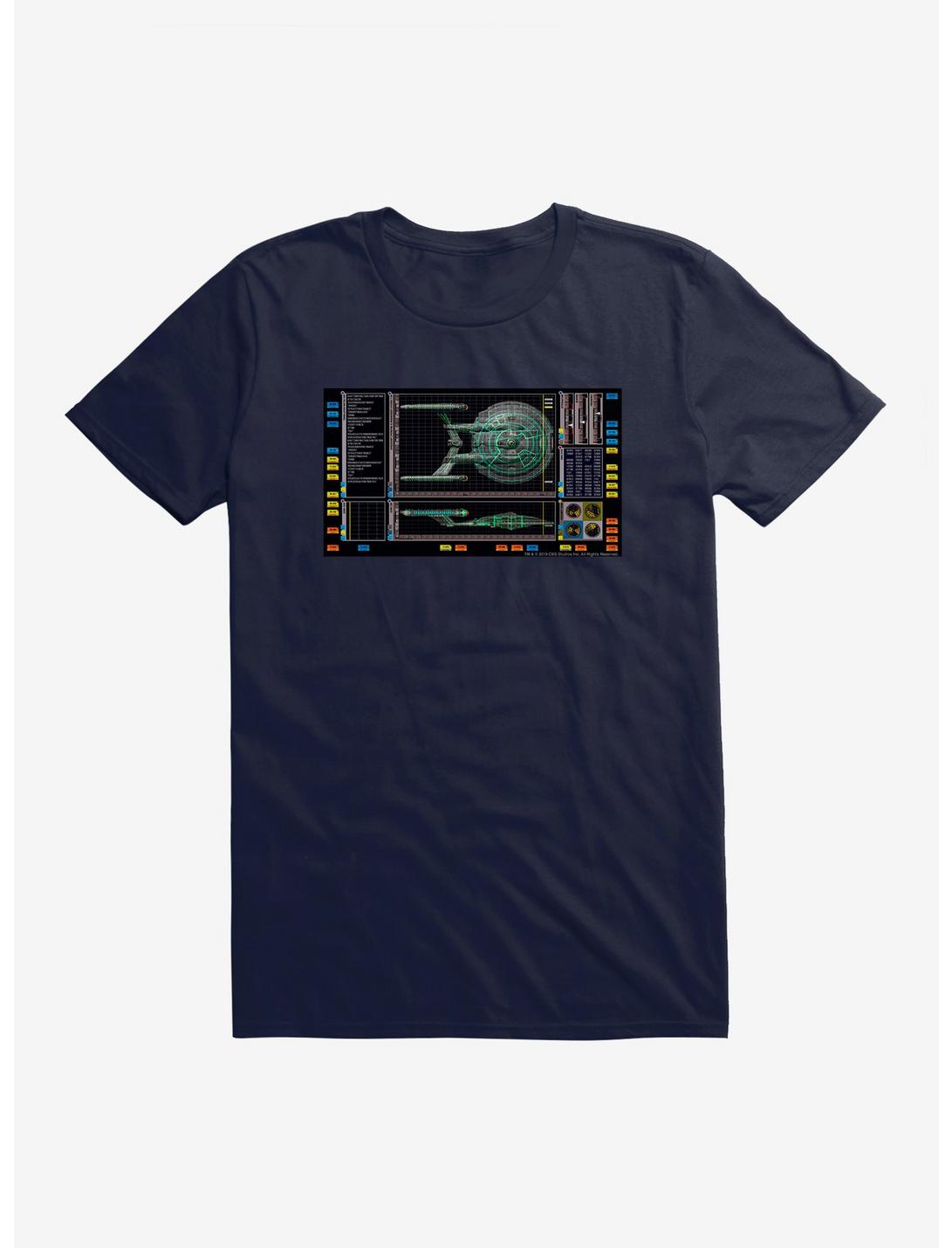 Star Trek Enterprise NX01 Blueprint T-Shirt, NAVY, hi-res