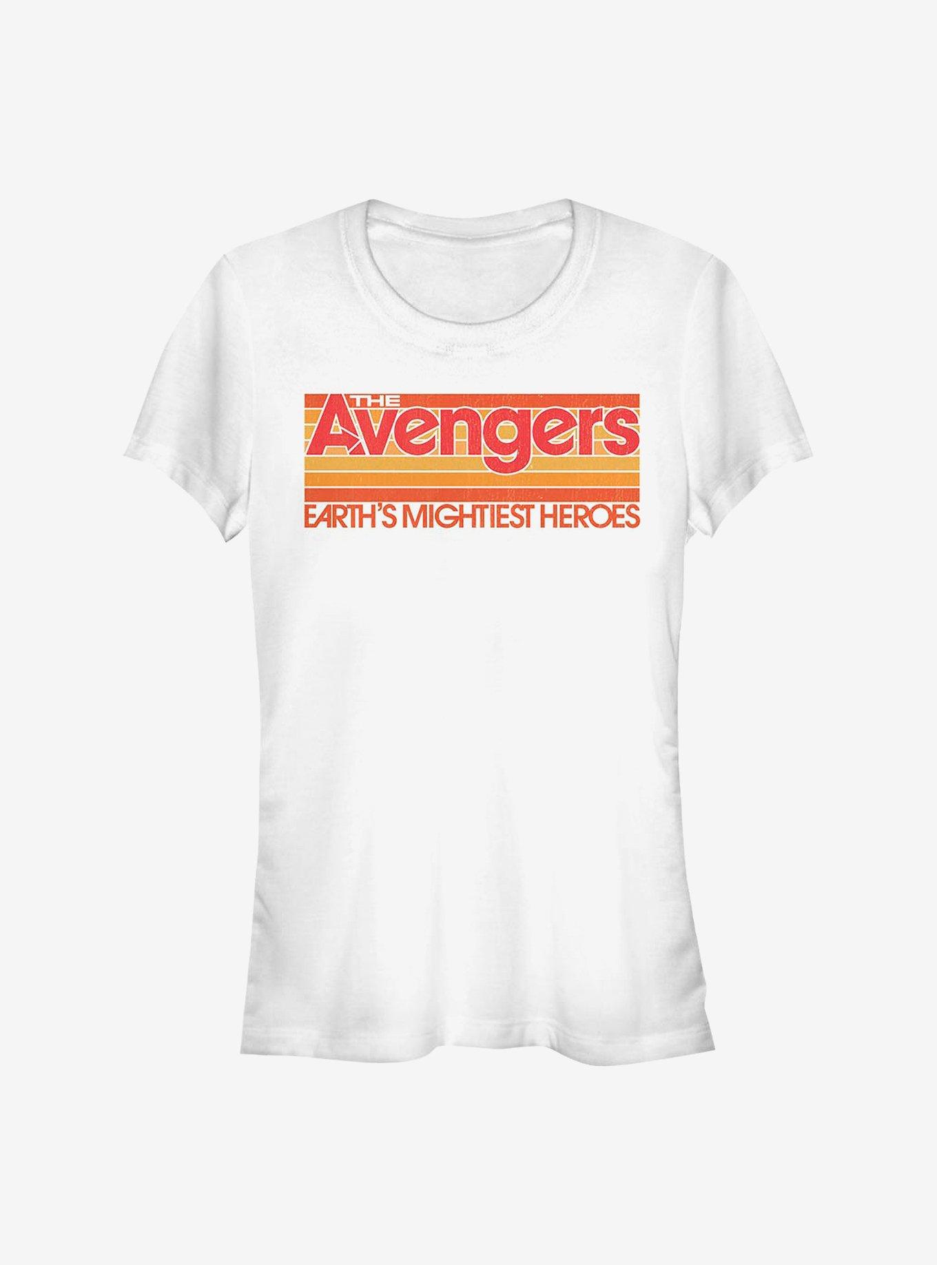 Marvel Avengers Retro Avengers Girls T-Shirt, WHITE, hi-res