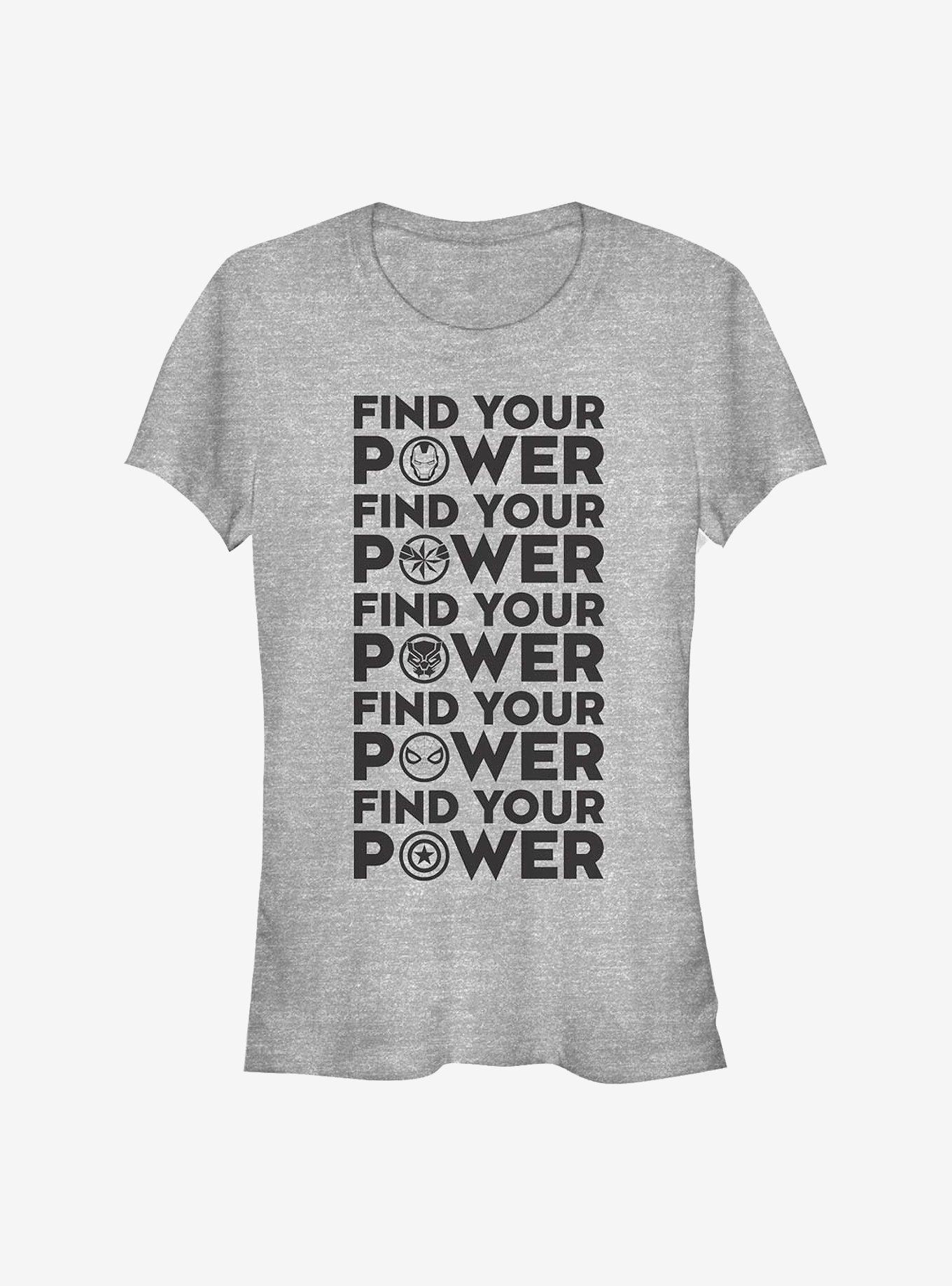 Marvel Avengers Team Power Girls T-Shirt, ATH HTR, hi-res