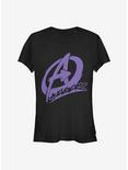 Marvel Avengers Avenger Graffiti Girls T-Shirt, BLACK, hi-res