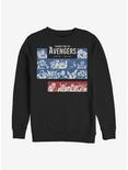 Marvel Avengers Periodic Crew Sweatshirt, BLACK, hi-res