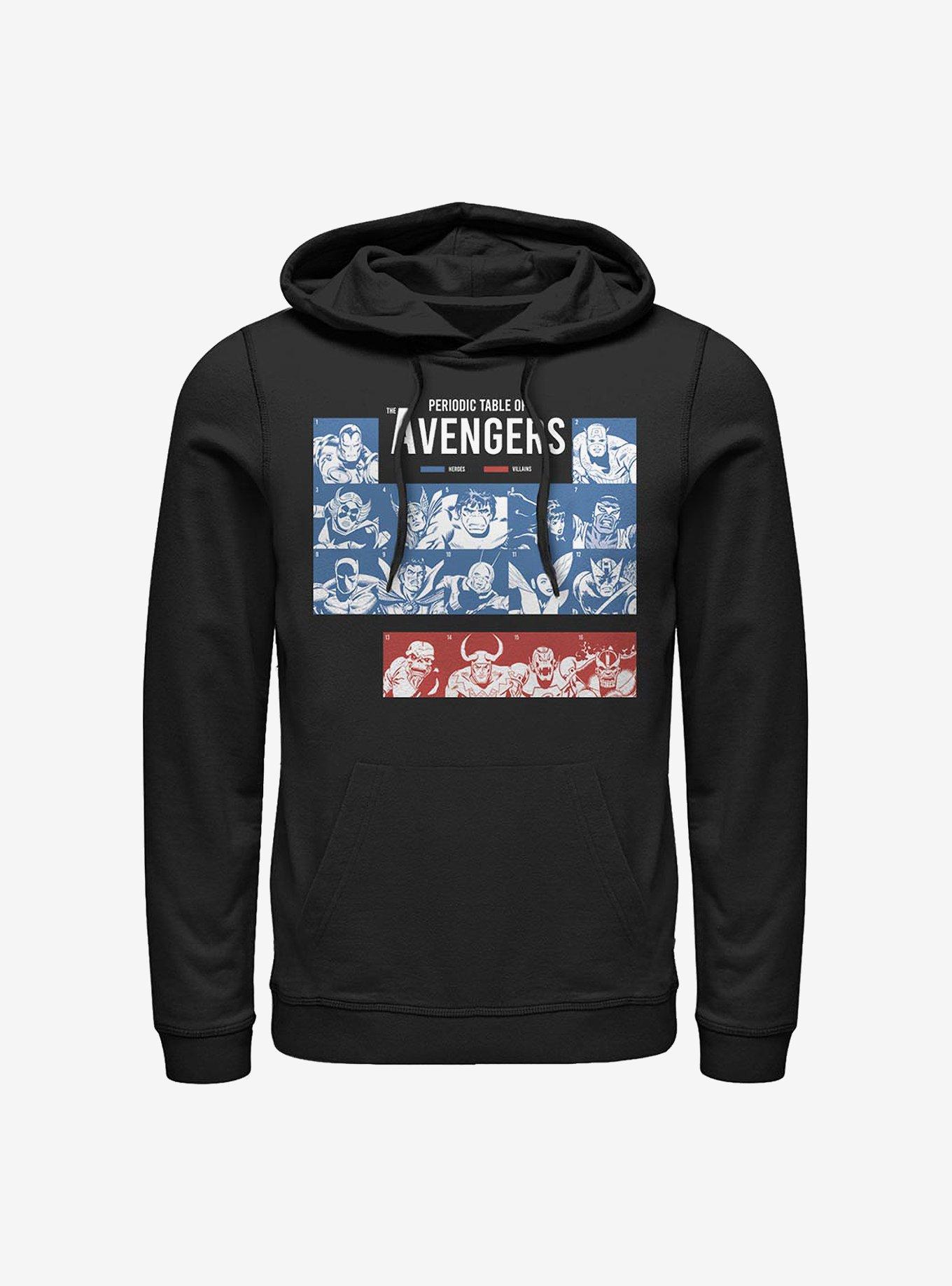 Marvel Avengers Periodic Hoodie, , hi-res