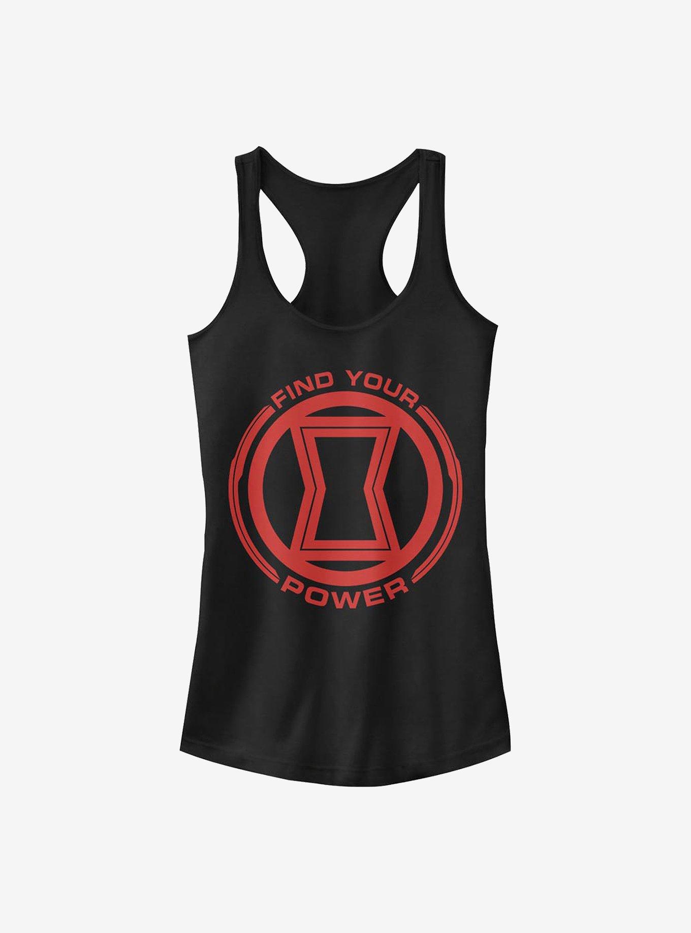 Marvel Black Widow Power Of Black Widow Girls Tank, BLACK, hi-res