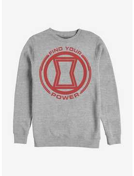 Marvel Black Widow Power Of Black Widow Crew Sweatshirt, , hi-res