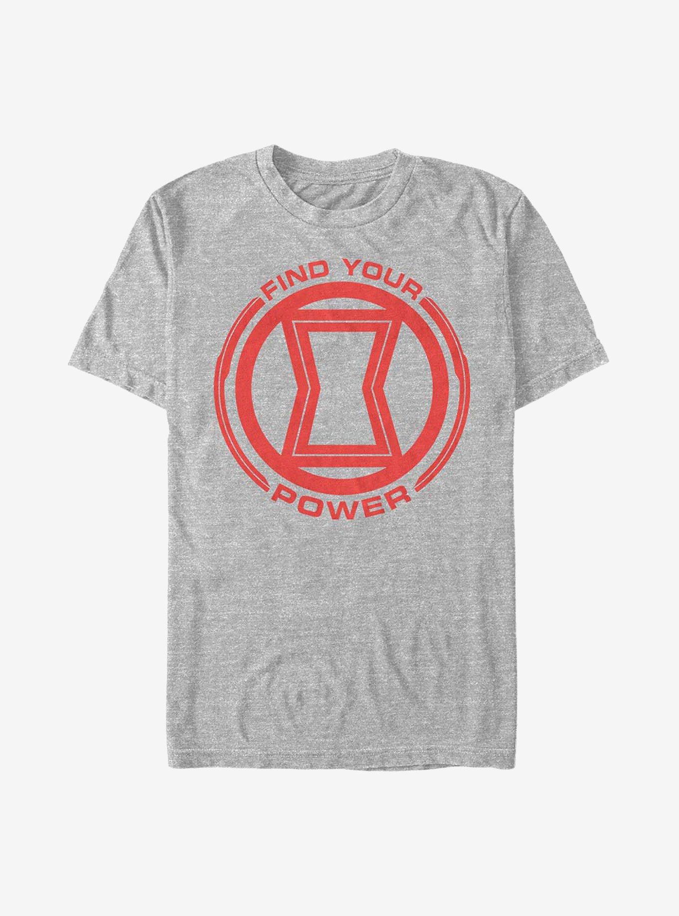 Marvel Black Widow Power Of Black Widow T-Shirt, ATH HTR, hi-res