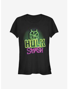 Marvel The Hulk Neon Hulk Smash Girls T-Shirt, , hi-res