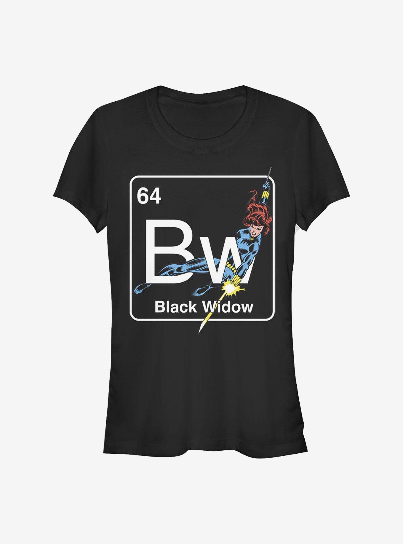 Marvel Black Widow Periodic Black Widow Girls T-Shirt
