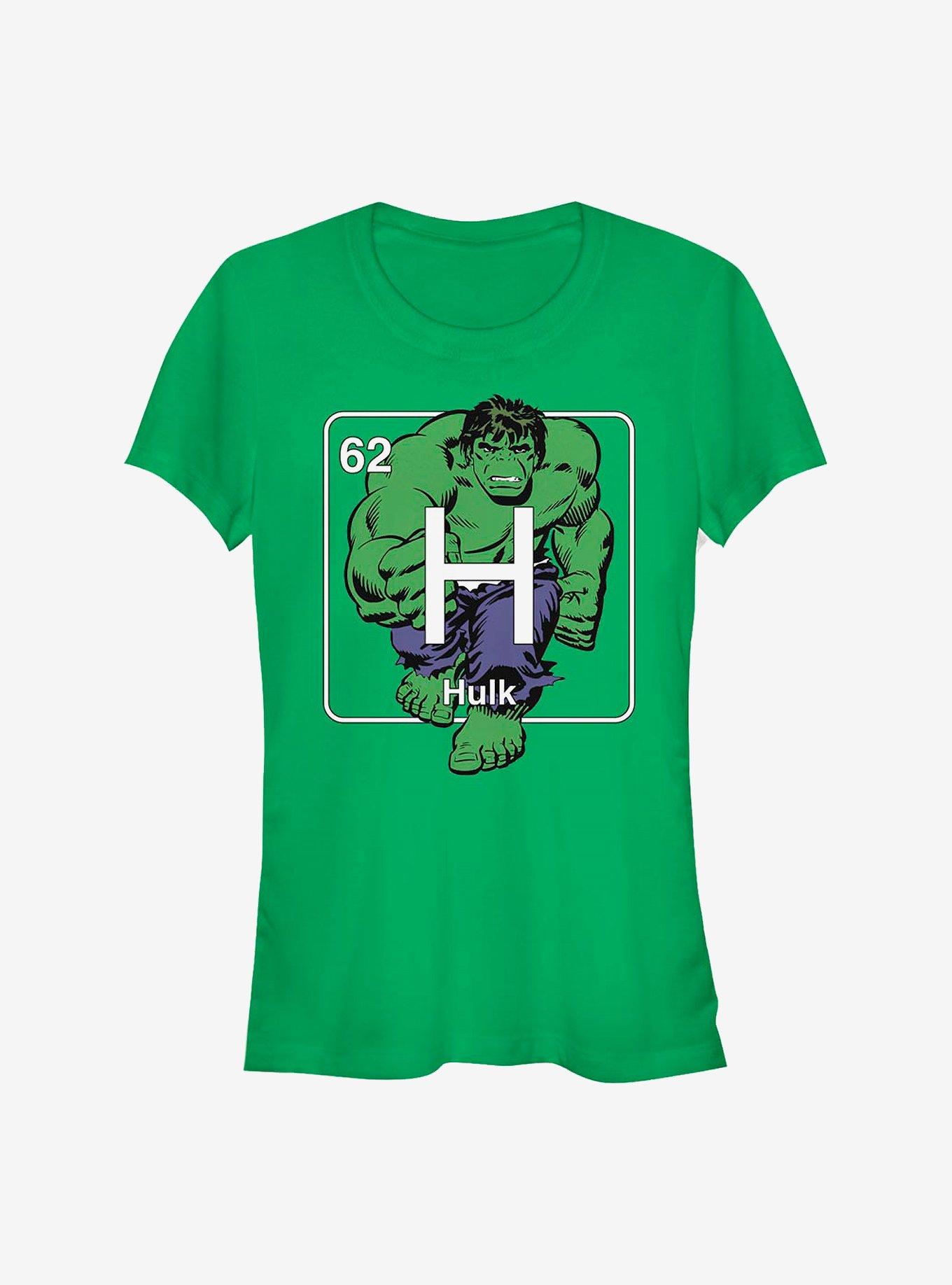 Marvel The Hulk Periodic Hulk Girls T-Shirt, KELLY, hi-res