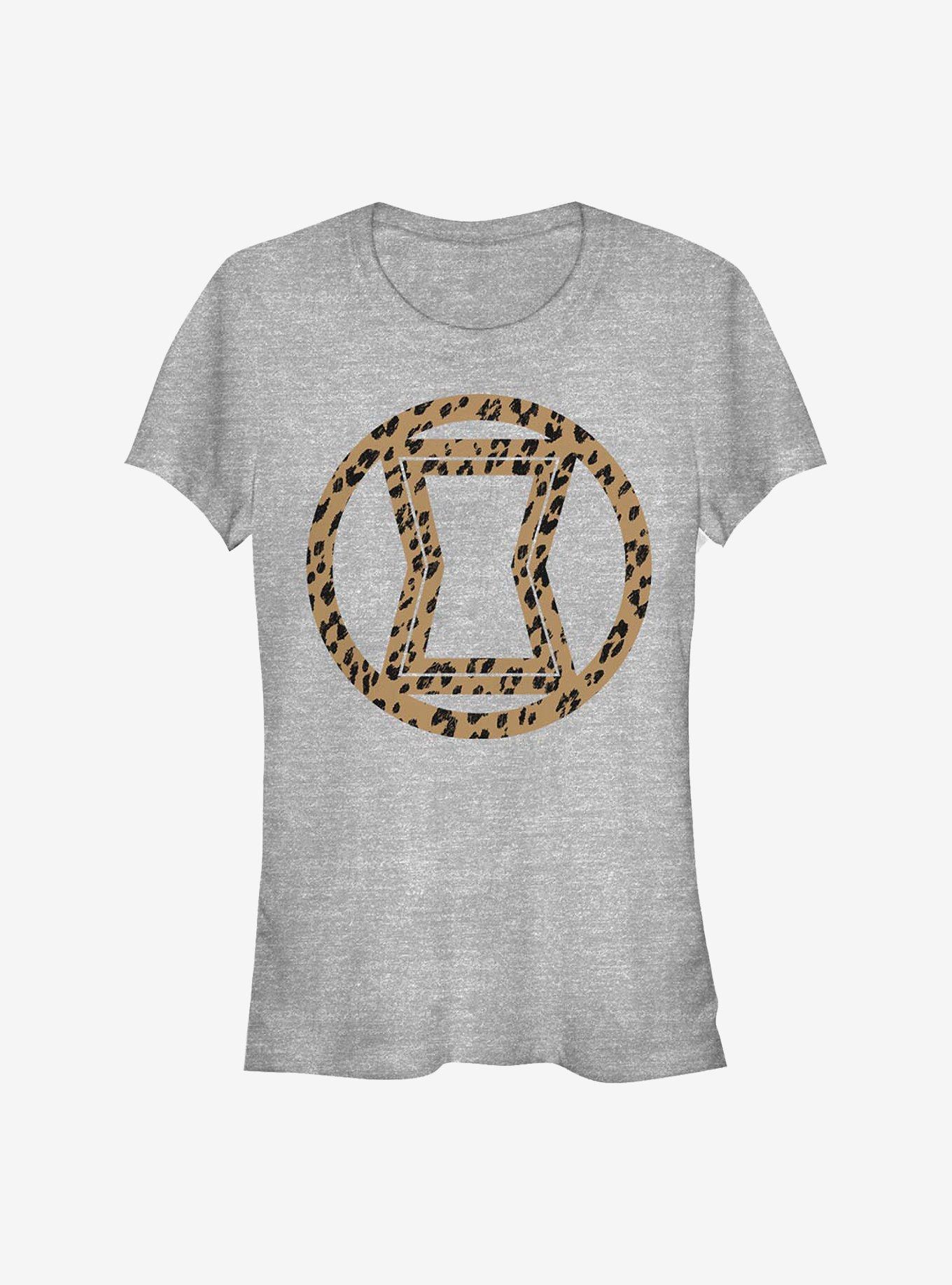 Marvel Black Widow Icon Leopard Fill Girls T-Shirt, , hi-res