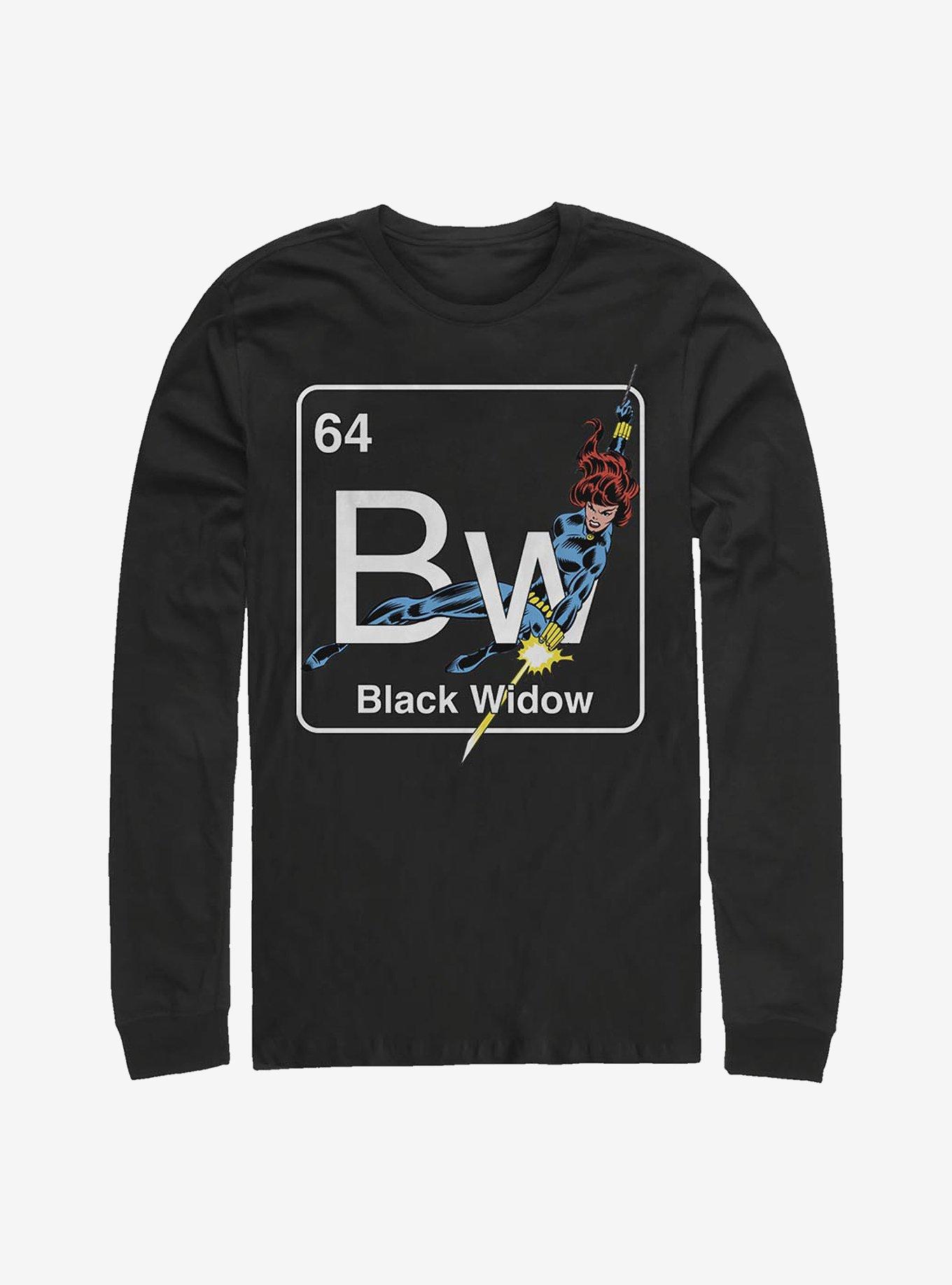 Marvel Black Widow Periodic Black Widow Long-Sleeve T-Shirt, BLACK, hi-res