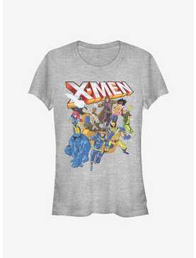 Marvel X-Men Distressed Group Shot Girls T-Shirt, , hi-res