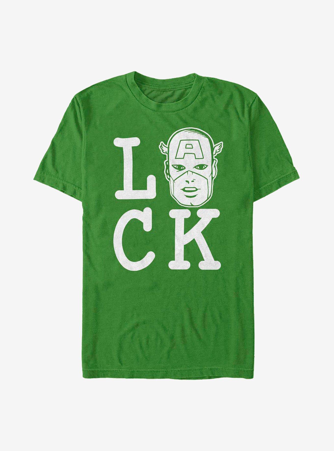 Marvel Captain America Captain Of Luck T-Shirt, KELLY, hi-res