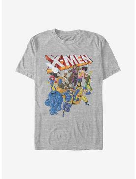 Marvel X-Men Distressed Group Shot T-Shirt, ATH HTR, hi-res
