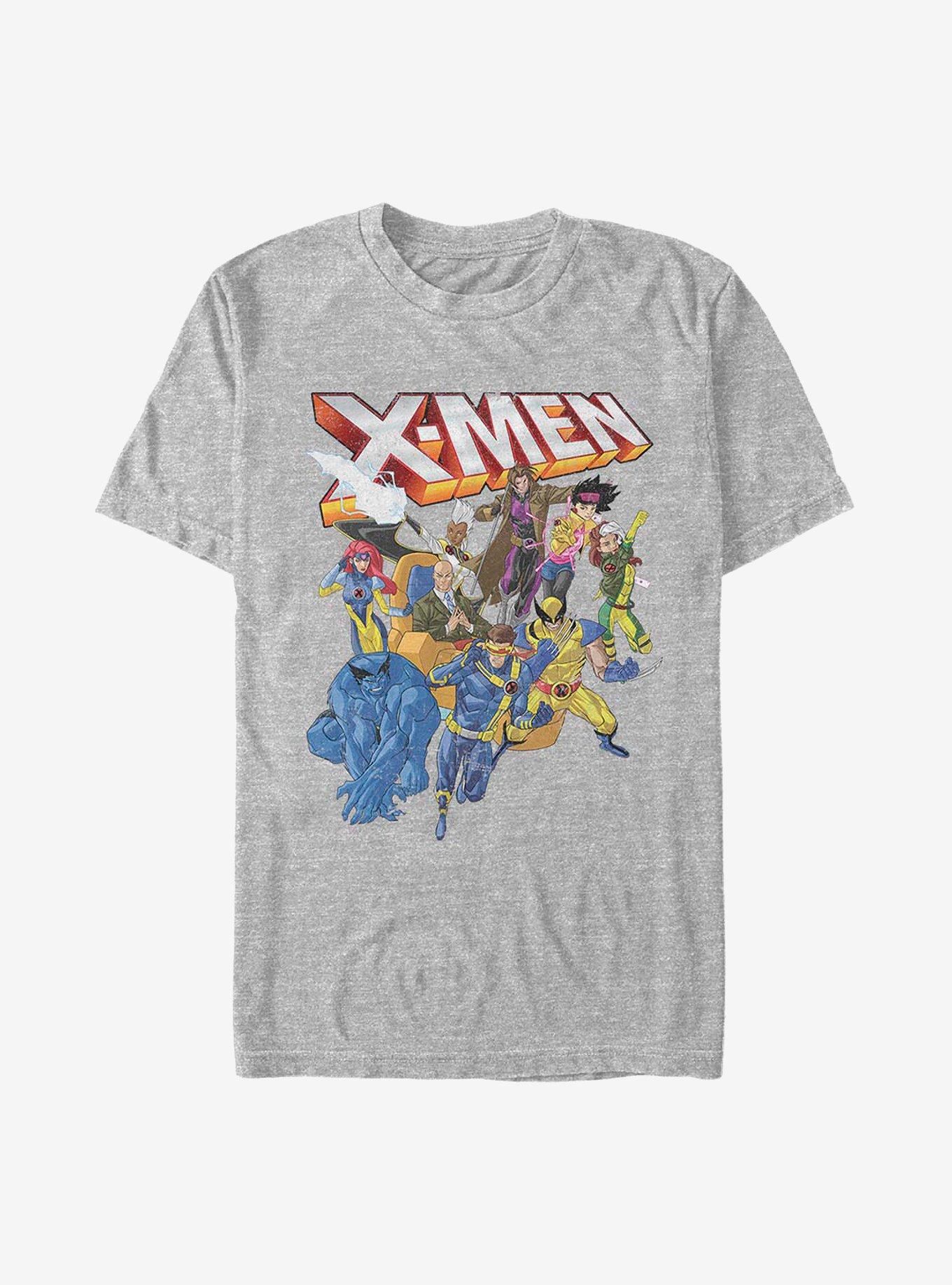 Marvel X-Men Distressed Group Shot T-Shirt, ATH HTR, hi-res