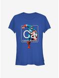 Marvel Captain America Periodic Captain Girls T-Shirt, ROYAL, hi-res