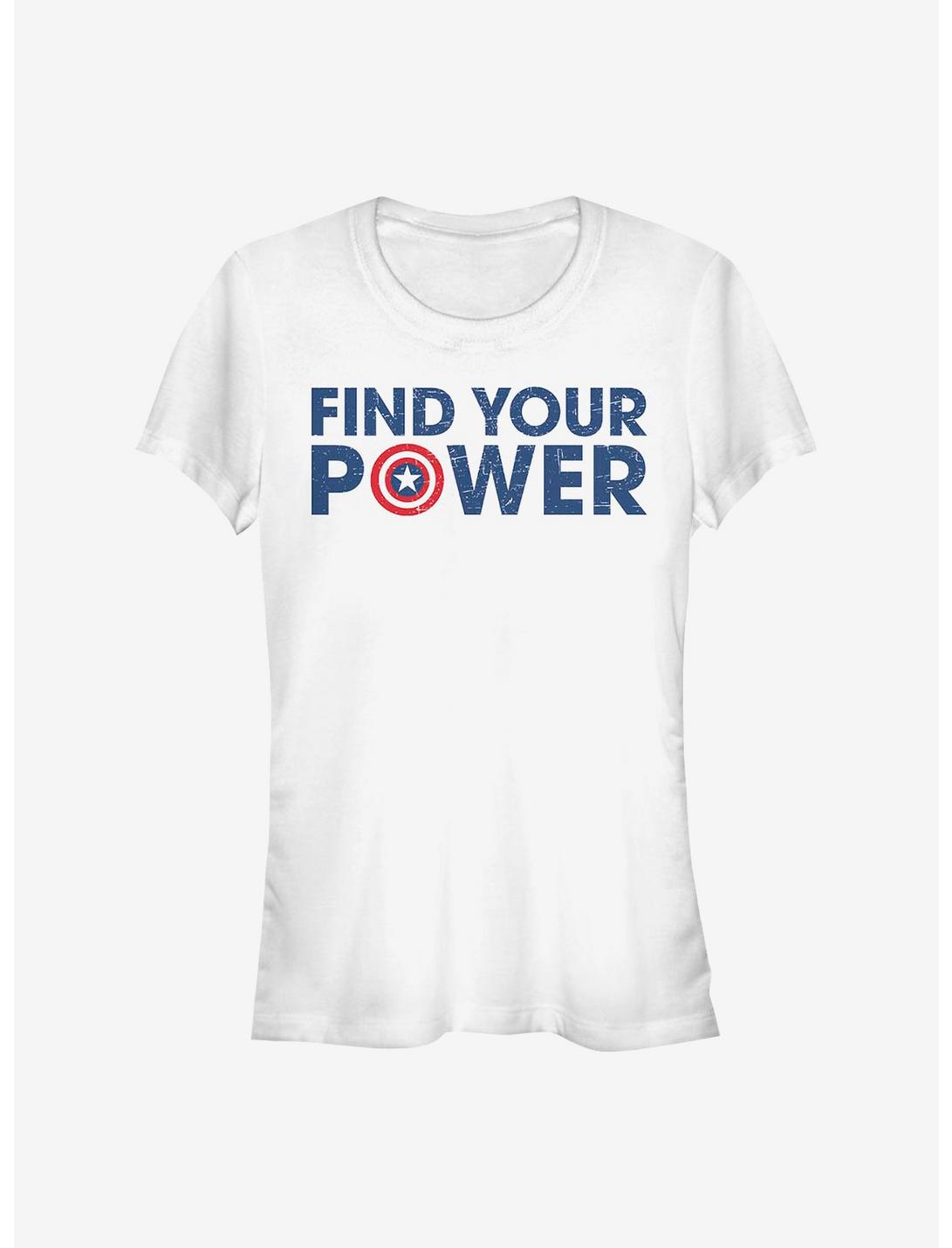 Marvel Captain America Shield Power Girls T-Shirt, WHITE, hi-res