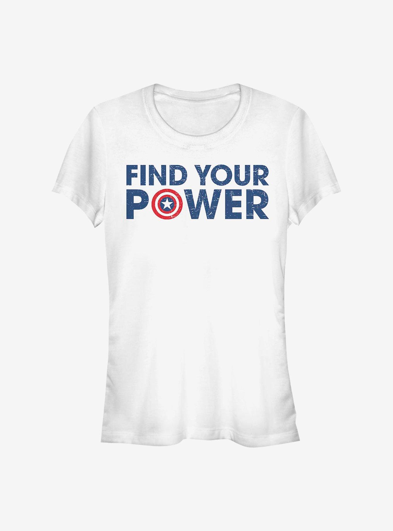 Marvel Captain America Shield Power Girls T-Shirt, WHITE, hi-res