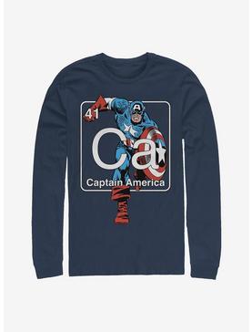 Marvel Captain America Periodic Captain Long-Sleeve T-Shirt, , hi-res
