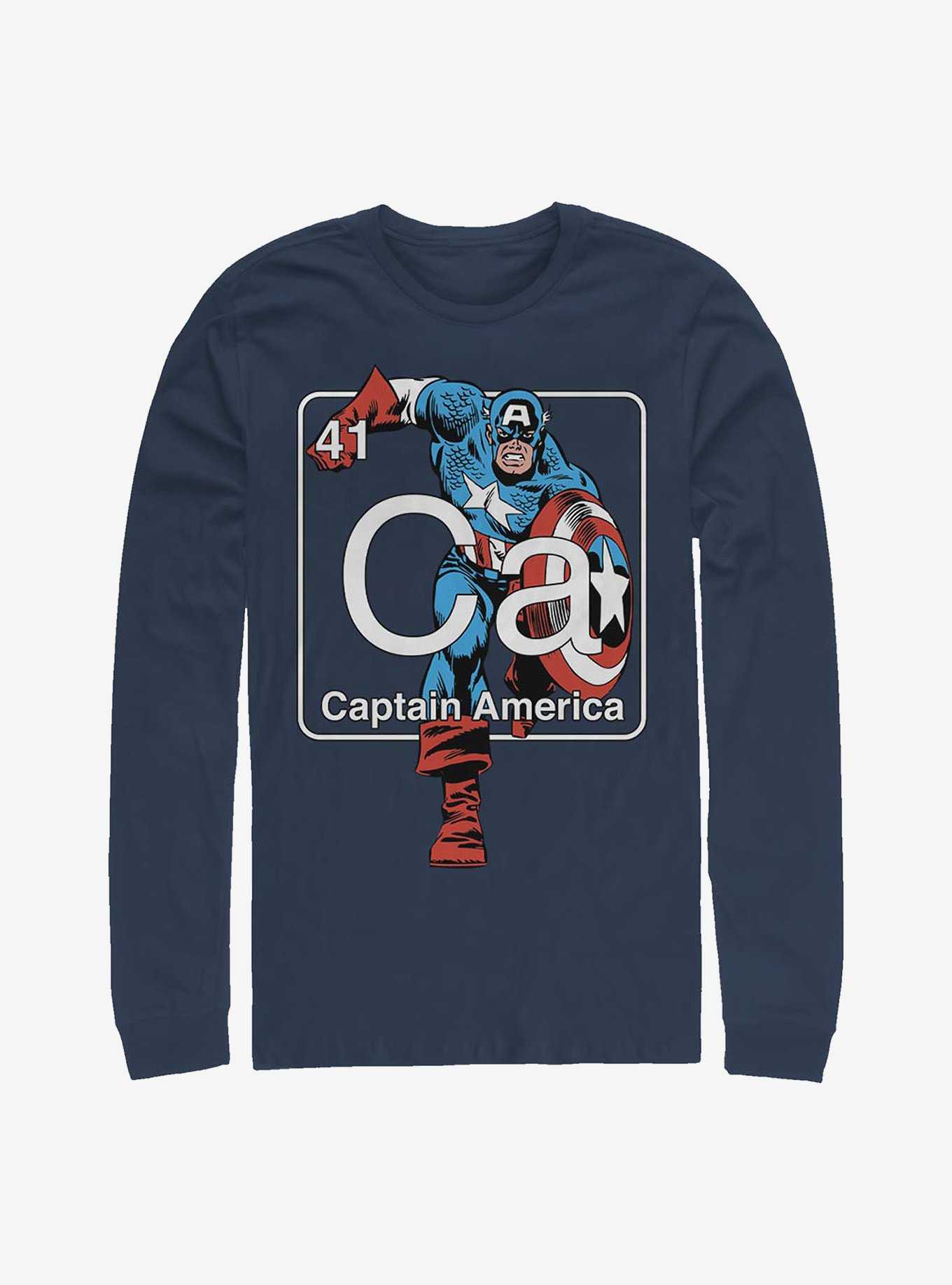 Marvel Captain America Periodic Captain Long-Sleeve T-Shirt, , hi-res