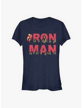 Marvel Iron Man Halftone Iron Man Girls T-Shirt, , hi-res
