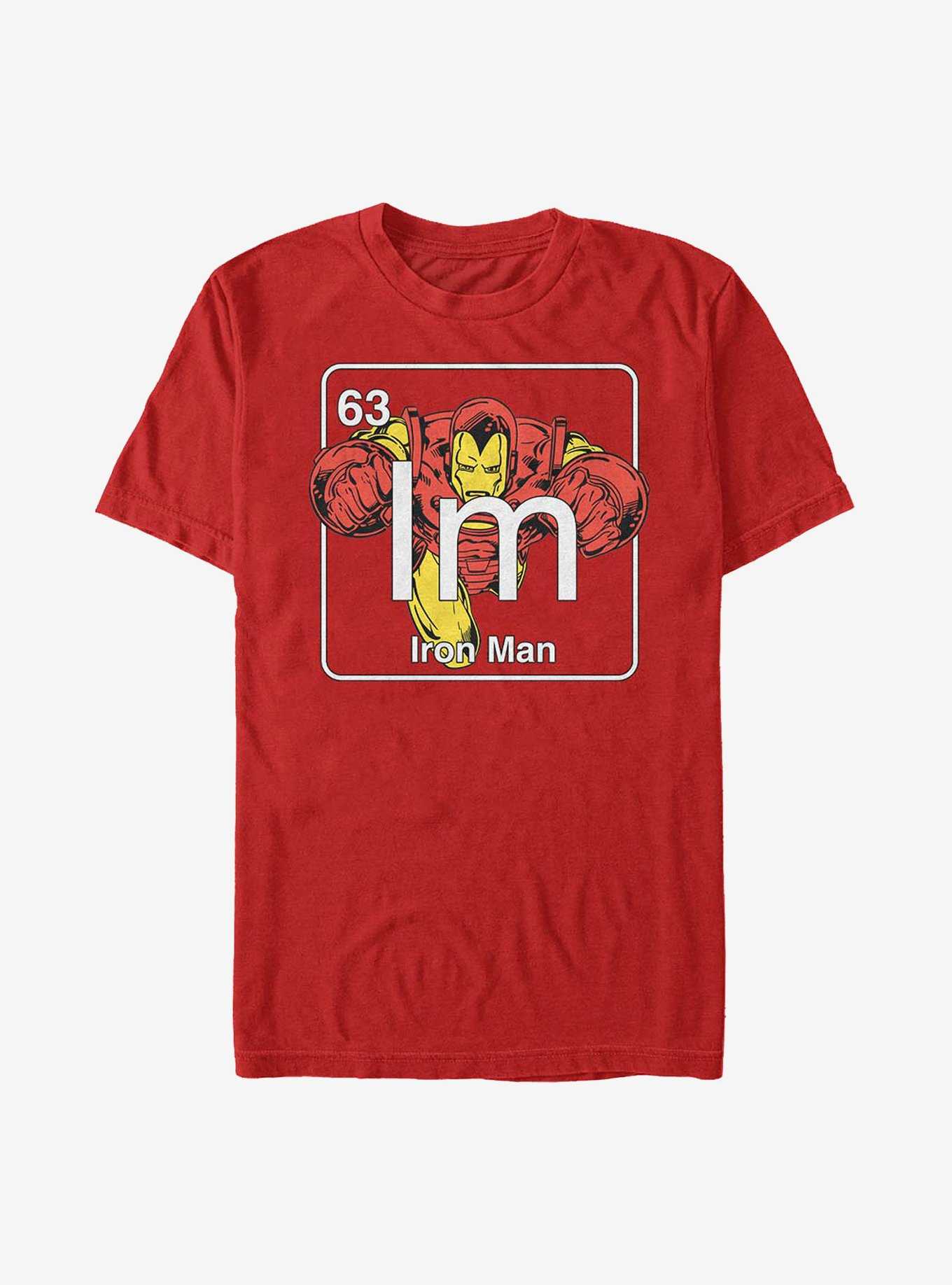 Marvel Iron Man Periodic Iron Man T-Shirt, RED, hi-res