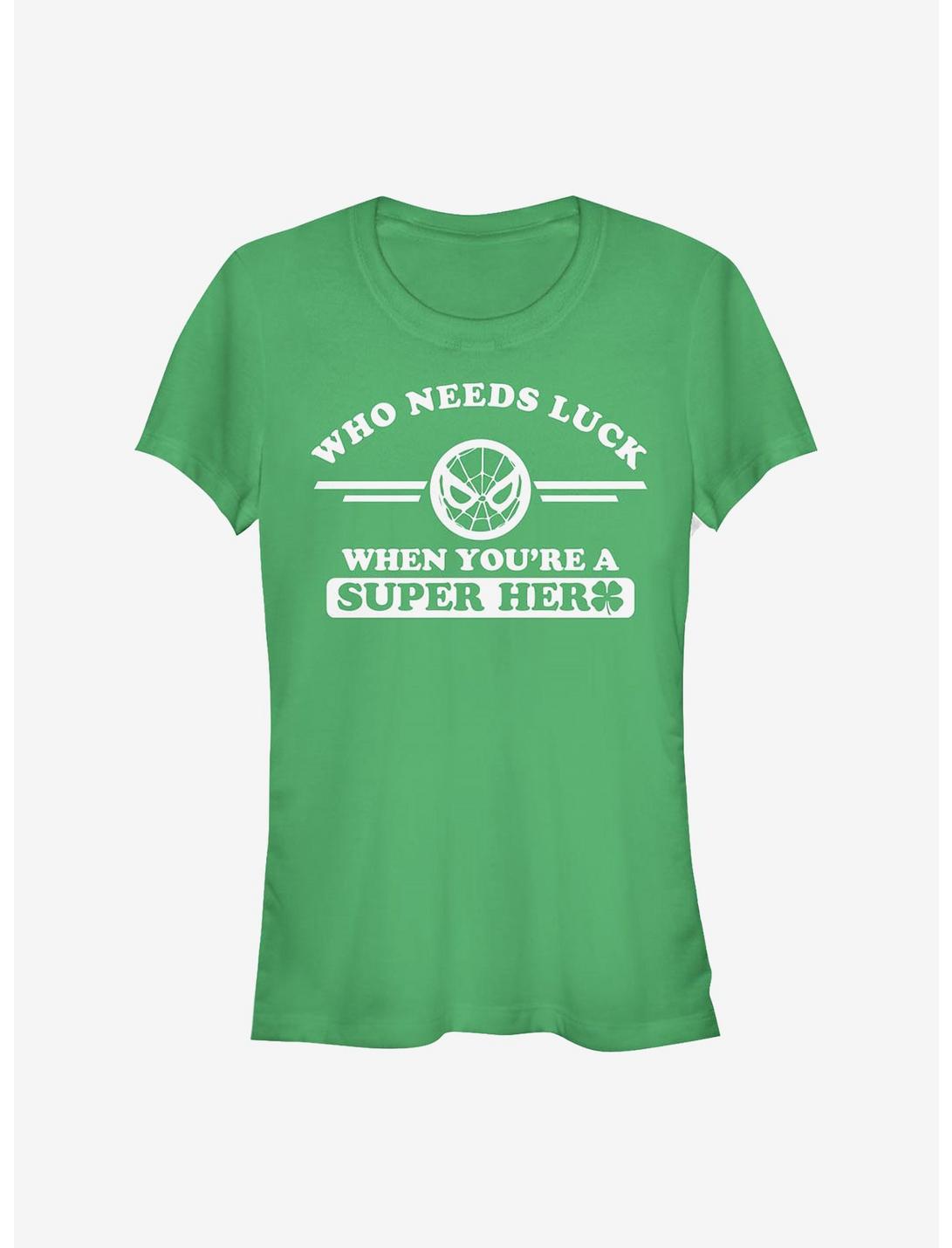 Marvel Spider-Man Spidey Clover Collegiate Girls T-Shirt, KELLY, hi-res