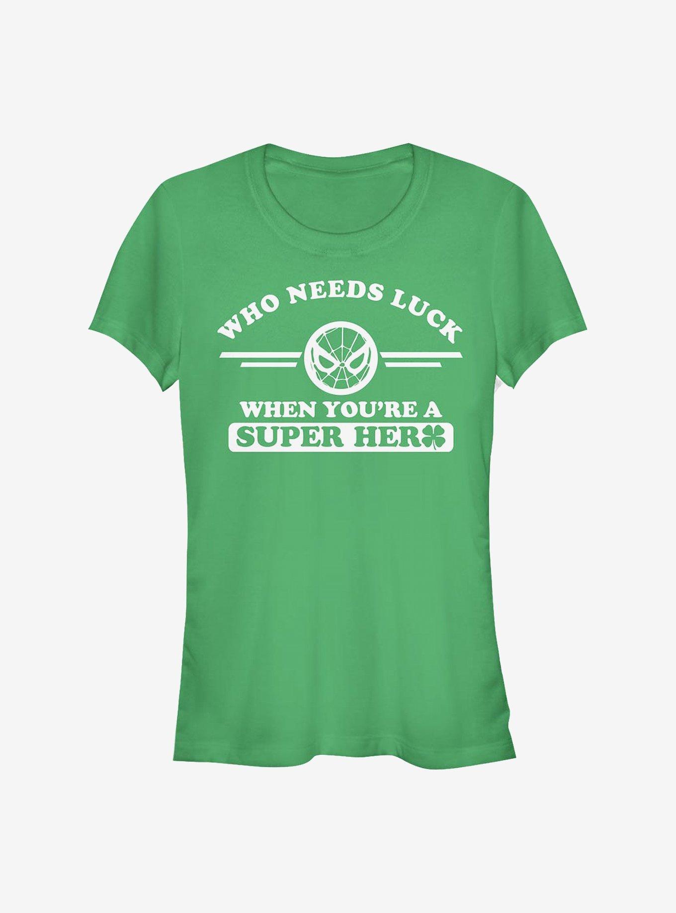 Marvel Spider-Man Spidey Clover Collegiate Girls T-Shirt, KELLY, hi-res