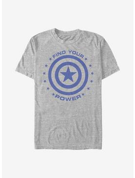 Marvel Captain America Captain Power T-Shirt, ATH HTR, hi-res
