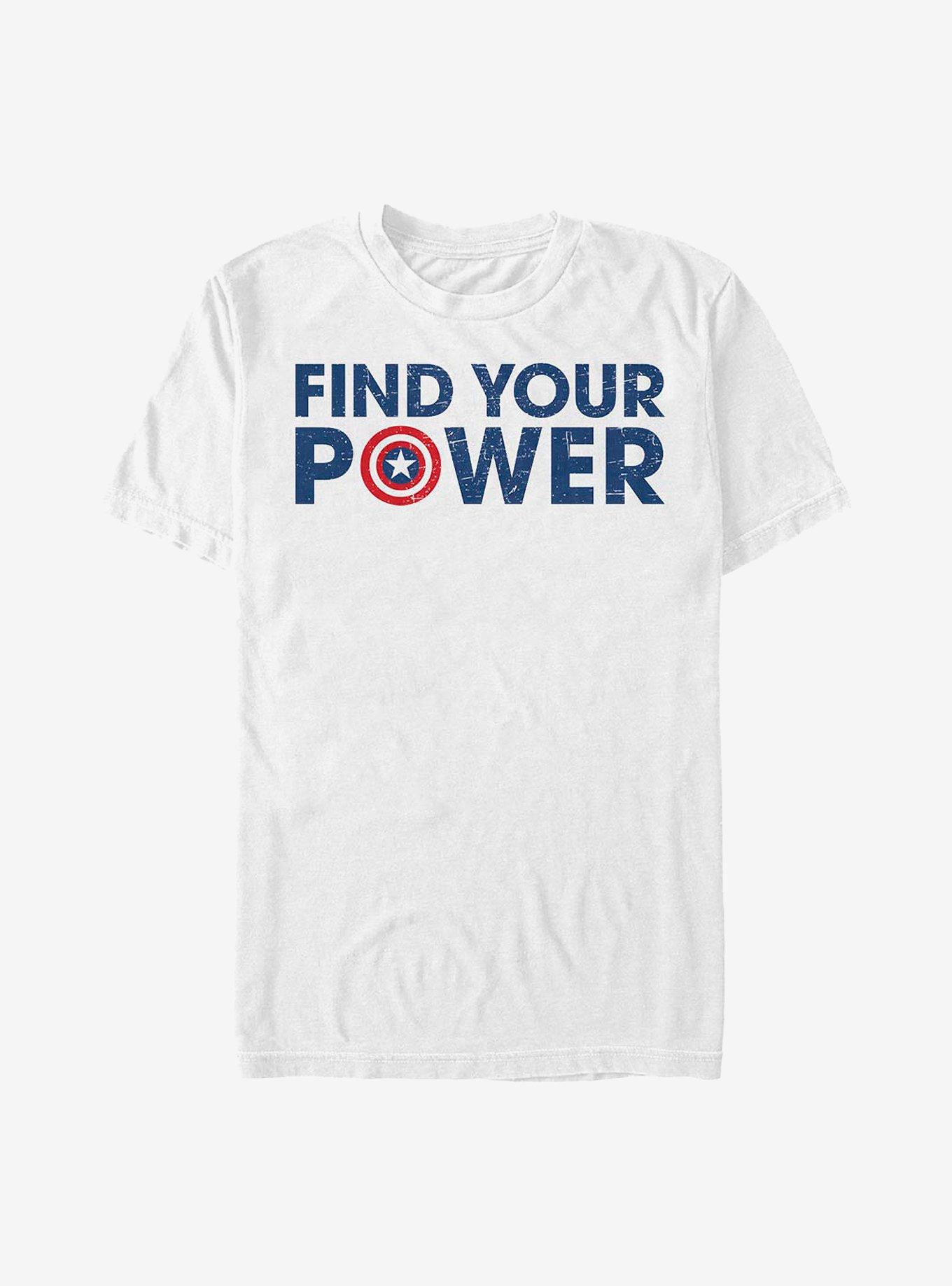 Marvel Captain America Shield Power T-Shirt, WHITE, hi-res