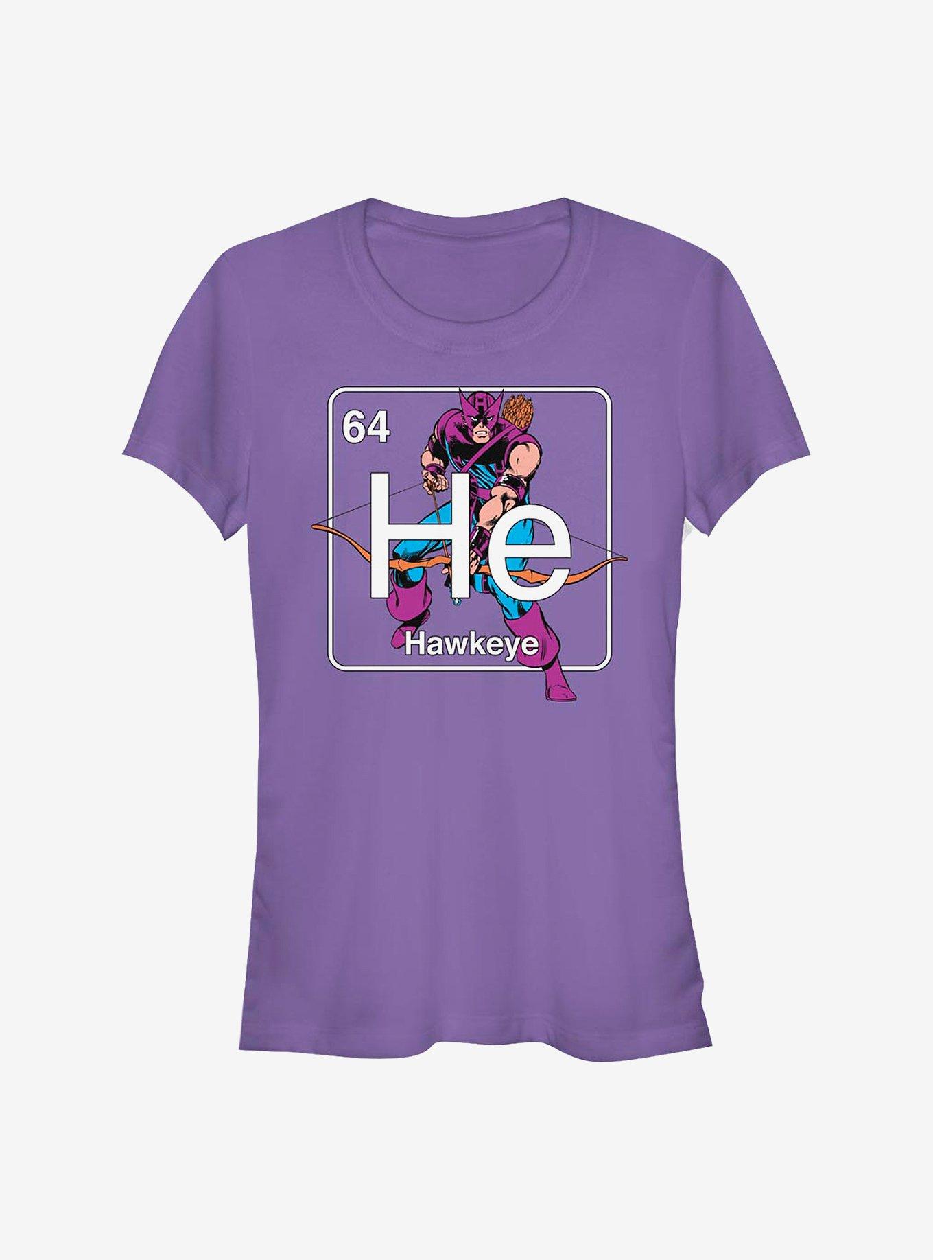 Marvel Hawkeye Periodic Hawkeye Girls T-Shirt, PURPLE, hi-res