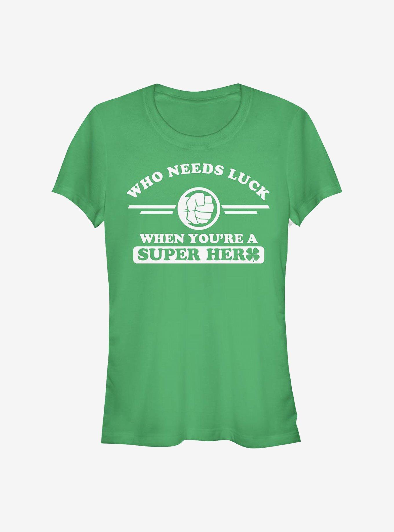 Marvel The Hulk Clover Collegiate Girls T-Shirt